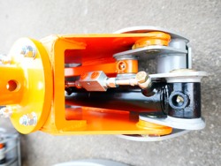 pinza oleodinamica da 10qli per tronchi per gru miniescavatori o caricaletame mod dk11 c