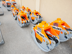 pinza oleodinamica da 10qli per tronchi per gru miniescavatori o caricaletame mod dk11 c