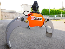 pinza per legna da 10qli con rotore girevole flangiato mod dk 11c gr 30f