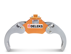 pinza oleodinamica da 10qli per tronchi per gru miniescavatori o caricaletame mod dk11 c