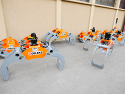 pinza forestale da 20qli per legna con rotore flangiato per attacco rapido mod dk 16 gr 55ff