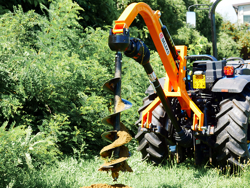 trivella portata per trattore con sistema idraulico l 50h