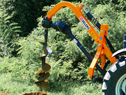 trivella portata per trattore con sistema idraulico l 50h