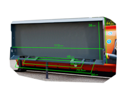 sgombraneve da 210cm serie leggera piastra universale per minipala mod lns 210 m