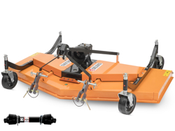 piatto rasaerba a 3 lame per trattore agricolo 1 8m di taglio effetto mulching dm 180