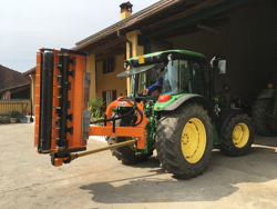 trincia argini per trattore serie pesante 140cm di taglio moltiplicatore esterno mod alce 140
