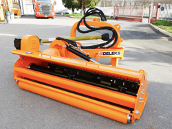 trincia argini a bandiera per trattore serie pesante 160cm di taglio moltiplicatore esterno mod alce 160