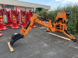 retroescavatore universale portato con benna per trattore agricolo mod drs 2000