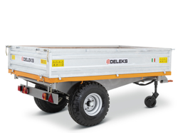 rimorchio agricolo trilaterale omologato per trattore mod rm 14 t3