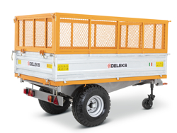 rimorchio agricolo trilaterale omologato per trattore mod rm 14t3s
