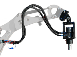 rotore idraulico per trivella su miniescavatore mod grhd