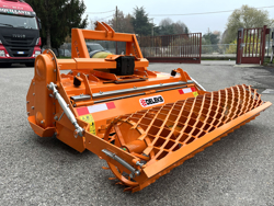 fresa agricola interrasassi 135 cm lavoro utile con rullo per l orto e letto di semina mod dfu 140