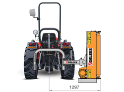 trincia fossi per trattore a mazze spostabile serie leggera mod volpe 140