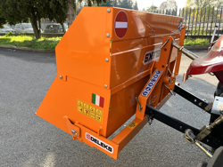 paletta 120cm con ribaltamento a leva per trattore pala meccanica mod bucket 140 l