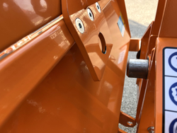 paletta 140cm con ribaltamento a leva per trattore pala meccanica mod bucket 140