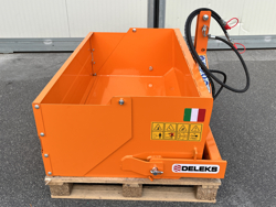 paletta 120cm con ribaltamento a leva per trattore pala meccanica mod bucket 120 h l