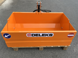 paletta 120cm con ribaltamento a leva per trattore pala meccanica mod bucket 120 h l