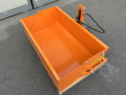 paletta 140cm con ribaltamento a leva per trattore pala meccanica mod bucket 140 h