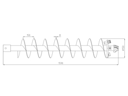 coclea ø 15cm per trivella zhd 245/305