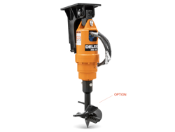 rotore idraulico per trivella su miniescavatore zhd305