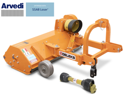 trinciaerba a mazze per trattore tipo carraro 120cm di taglio trincia erba e sarmenti lince 120 lateral