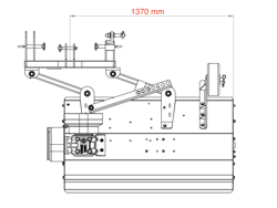 trincia trinciasarmenti spostabile per trattore serie leggera da 140cm di taglio erba e sarmenti lince sp140