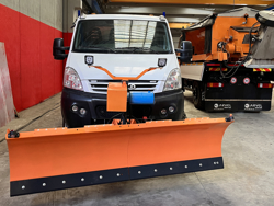 spazzaneve 175cm serie media attacco per furgone autocarro mod ln 175 j