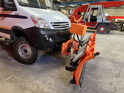 spazzaneve 175cm serie media attacco per furgone autocarro mod ln 175 j