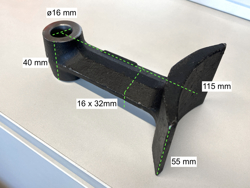 trincia rovi per miniescavatore da 100cm decespugliatore idraulico mod arm 100