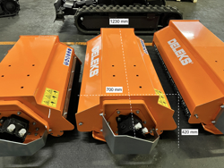 trincia rovi per miniescavatore da 100cm decespugliatore idraulico mod arm 100