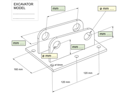 attacco per miniescavatore arm