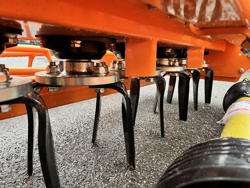 erpice rotante con rullo per trattore kr 120