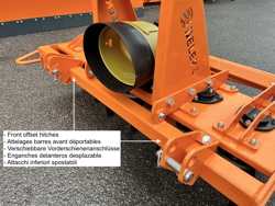 erpice rotante con rullo per trattore kr 120