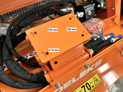 trincia rovi per miniescavatore da 80cm decespugliatore idraulico mod arh 80