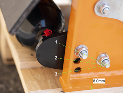 trincia rovi per miniescavatore da 60cm decespugliatore idraulico mod ar 60