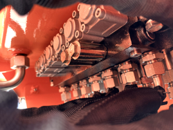 retroescavatore portato con benna per trattore agricolo mod drs 1000