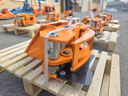 cesoia forestale pinza per tronchi miniescavatori mod cf 10