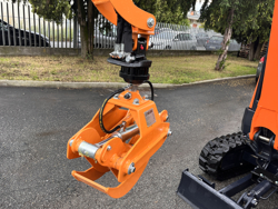 pinza per legna da 4qli per miniescavatori gru o caricaletame mod dk 10h