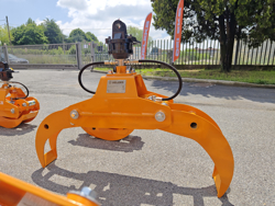 pinza oleodimanica da 4qli per legna con rotore 360 per miniescavatore mod dk 10h gr 10