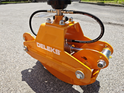 pinza oleodimanica da 4qli per legna con rotore 360 per miniescavatore mod dk 10h gr 10