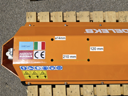 trincia rovi per miniescavatore da 100cm decespugliatore idraulico mod ars 100