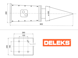 spaccalegna conico per miniescavatore lsp18