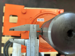 spaccalegna conico per miniescavatore lsp18