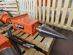 spaccalegna conico per miniescavatore lsp40