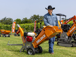 biotrituratore a scoppio professionale per la produzione di cippato mod dk 500 lf