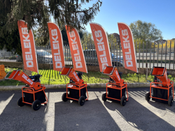 biotrituratore a scoppio per la produzione di cippato mod dk 300 bs