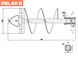 coclea 30cm per trivella s100