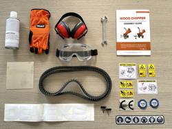 biotrituratore a scoppio con motore produzione di cippato mod dk 900 bs