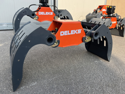 pinza selezionatrice per miniescavatori gru o caricaletame mod dkp 10