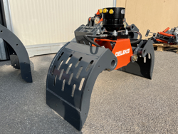 pinza selezionatrice per miniescavatori gru o caricaletame mod dkp 10